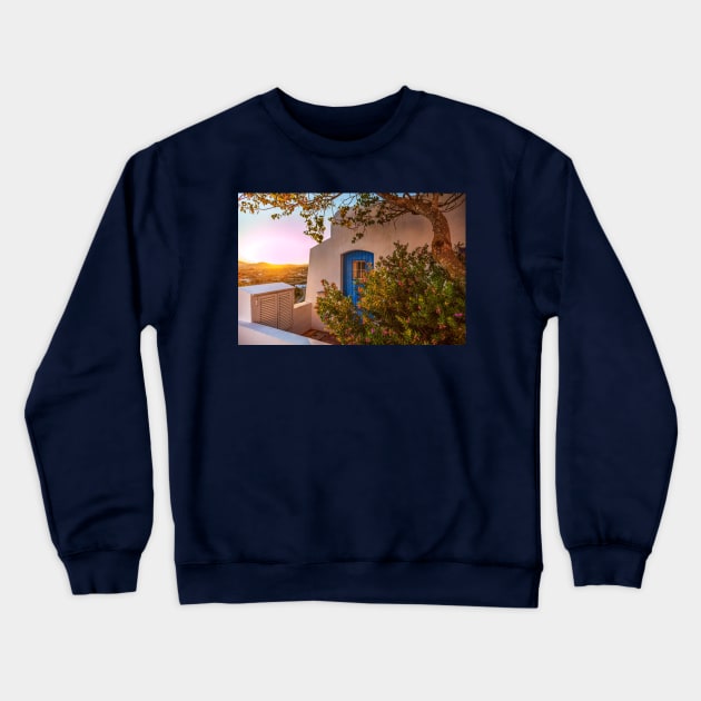 Ibiza Sunset Crewneck Sweatshirt by tommysphotos